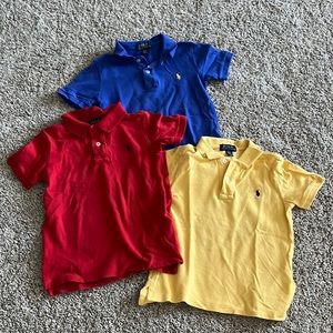 Cute boy summer polo set of three polos!